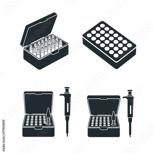 Laboratory equipment and supplies for scientific research and experiments.