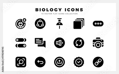 15 Social Media (Pintrest) Glyph icons pack. vector illustration.