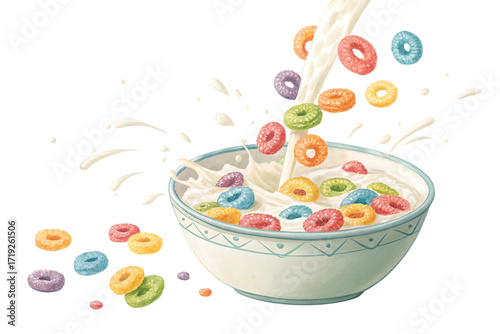 nikmati sarapan nikmat dengan cincin sereal warna lezat