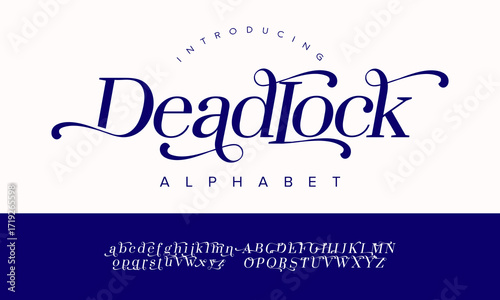Deadlock Elegant Decorative Alphabet Font