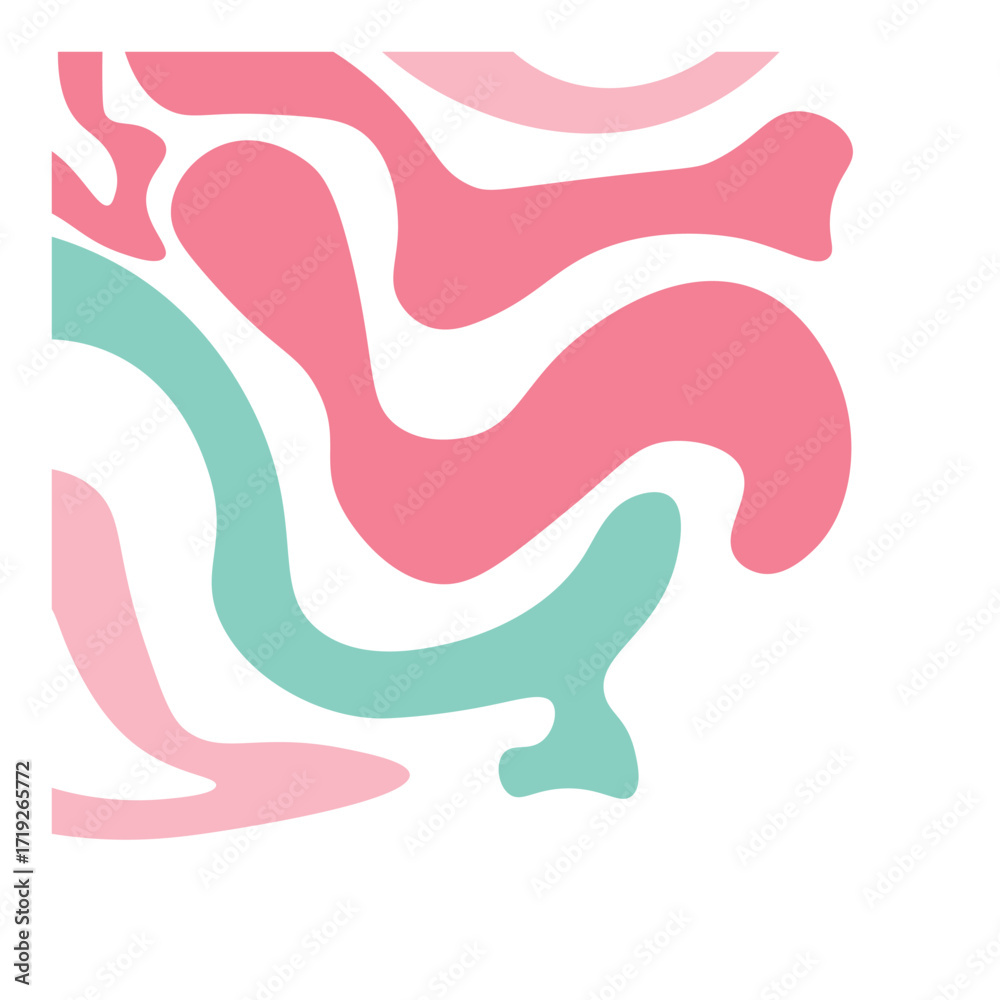 Obraz premium Abstract Liquid Corner