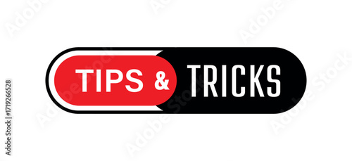 tips and tricks text information sign	