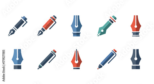 collection of various pens and fountain pens.