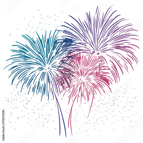 fireworks, asian new year, festival, vector, transparent background, celebration, night, sky, pyrotechnics, celebrate, new year, light, colorful, firework, explosion, pattern