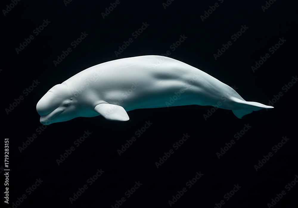 Fototapeta premium White whale underwater