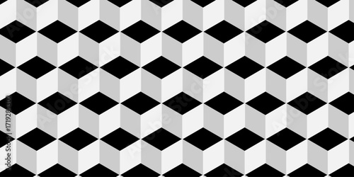 Abstract square white cubic square shape backdrop texture. cube geometric wall and floor vector diamond hexagon triangle wallpaper background.	