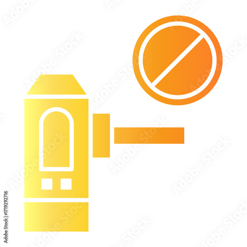 railroad crossing Gradient icon