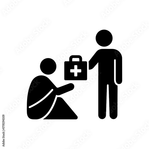 Helping homeless icon