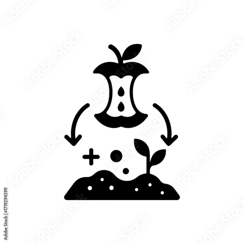 Organic composting icon