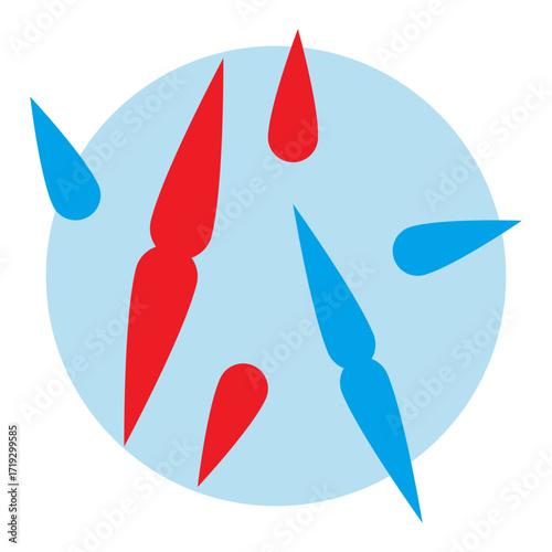 Chromosome Icon DNA Structure Vector Illustration