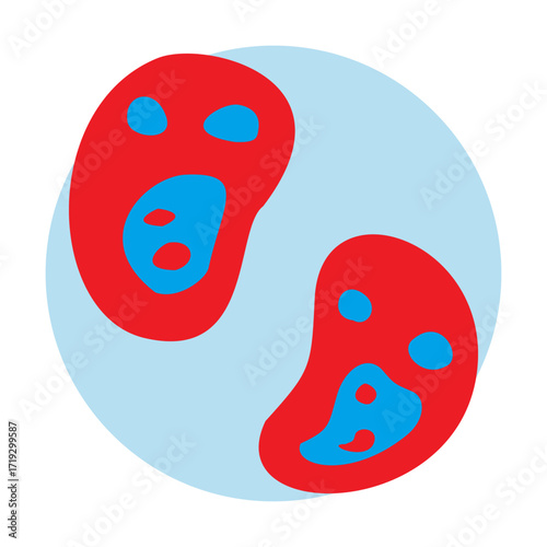 Parasite Icon Microscopic Organism Vector Illustration