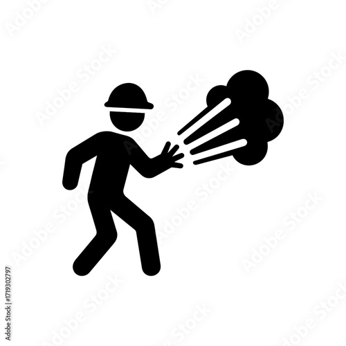 Toxic Gas Exposure Icon