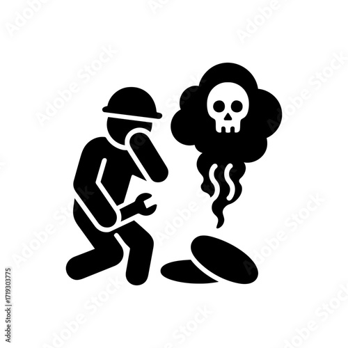 Toxic Confined Space Icon