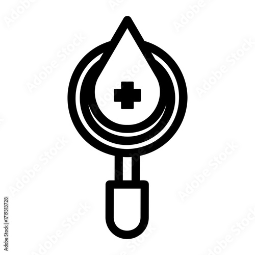 blood test Line Icon