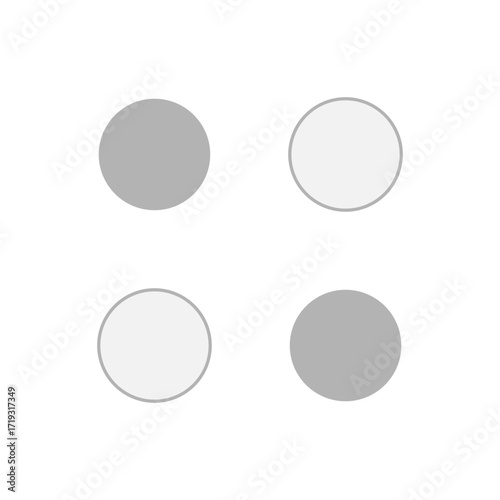 2 dots navigation. Swipe carousel