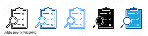 Evaluation icon sheet multiple style collection
