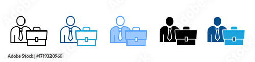 Employment icon sheet multiple style collection