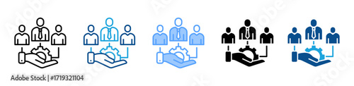Human Resources icon sheet multiple style collection