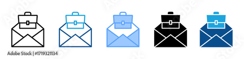 Job Offer icon sheet multiple style collection
