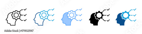 Psychometrics icon sheet multiple style collection