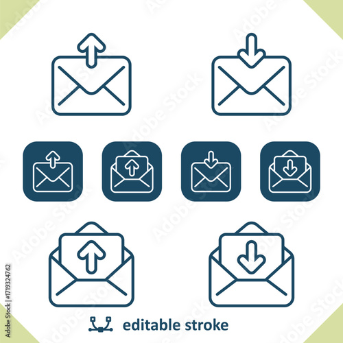 Mail - Email - Envelope Icons