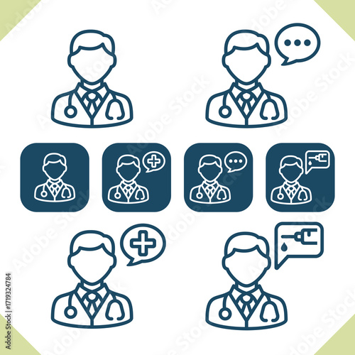 Medical Staff Icons