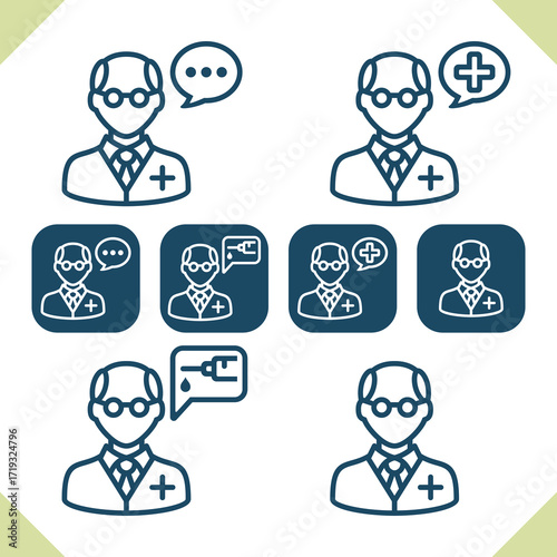 Medical Staff Icons