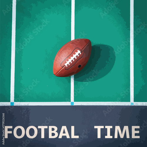 Football time background,American football time