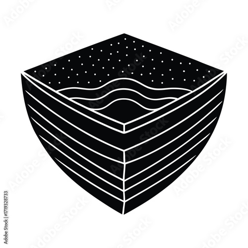 Cross Section Illustration of Harira Layers