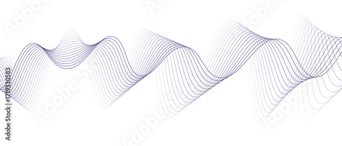 Blue abstract wave line art
soft and continuous flow
across a white background simple minimalist vector design