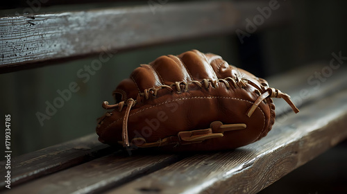 Sports Equipment and Nostalgia,The Game's Pause,Rustic Sports Aesthetic
