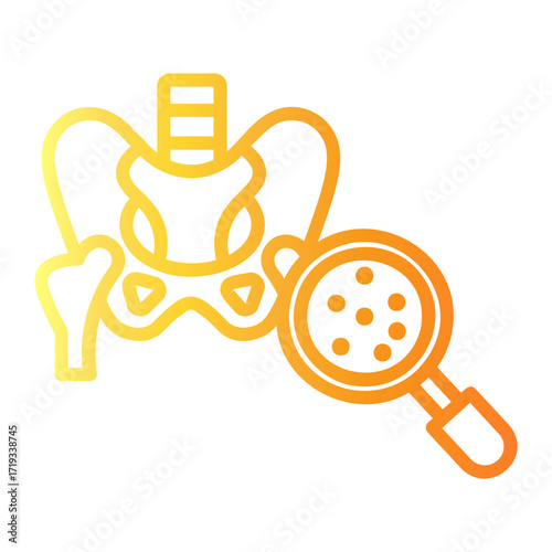 pelvis Line Gradient Icon