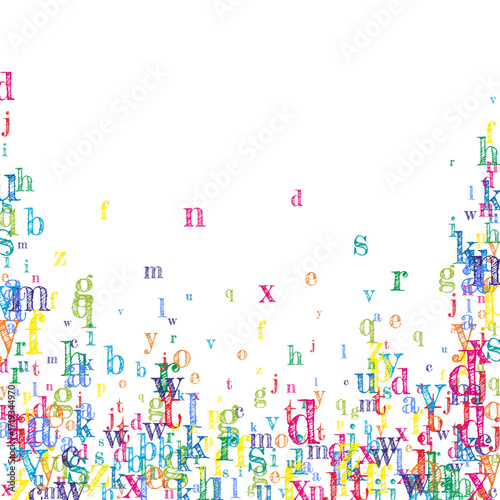 Concept of school background. Colorful childish