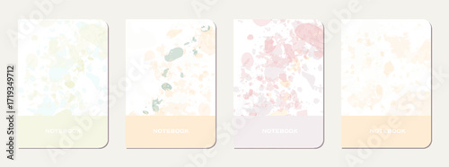 Notebook cover design. Terrazzo abstract