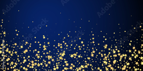 Magic stars vector overlay.  Gold stars scattered