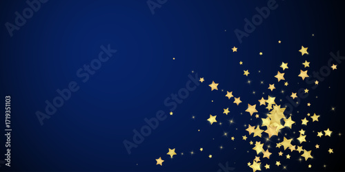 Magic stars vector overlay.  Gold stars scattered