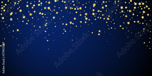 Magic stars vector overlay.  Gold stars scattered