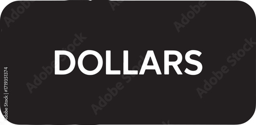 Dollars Sign on Black Background for Finance, Investment, and Economic Concepts and Presentations