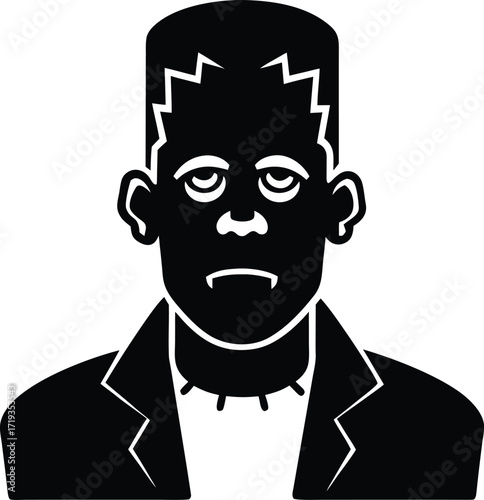 frankenstein silhouette  frankenstein icon isolate.eps