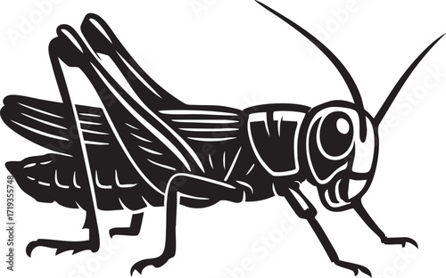 Detailed insect illustration with wings and antennae