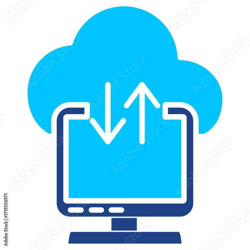 Cloud Storage Simple Vector Icon Collection