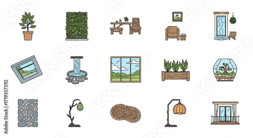 interior design elements and home decor.