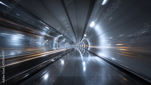 fast moving train