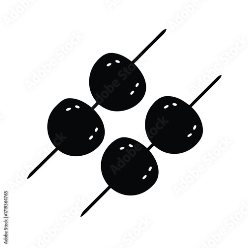 Mini makrout bites on skewers