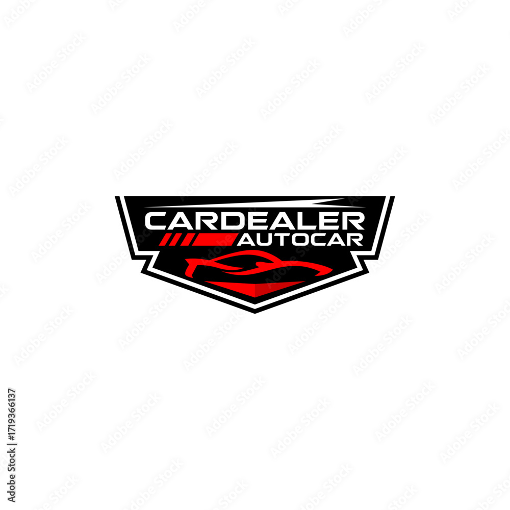 Obraz premium Auto Car Garage Dealership Luxury Sports Car Logo Template Vector