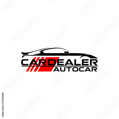 Auto Car Garage Dealership Luxury Sports Car Logo Template Vector