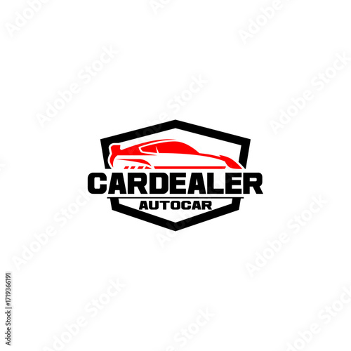 Auto Car Garage Dealership Luxury Sports Car Logo Template Vector