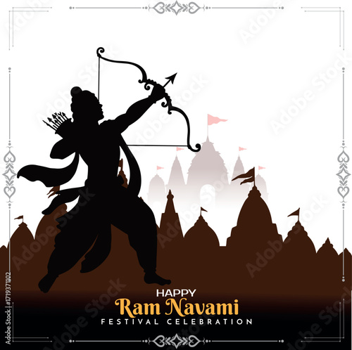 Ram navami vector illustration 