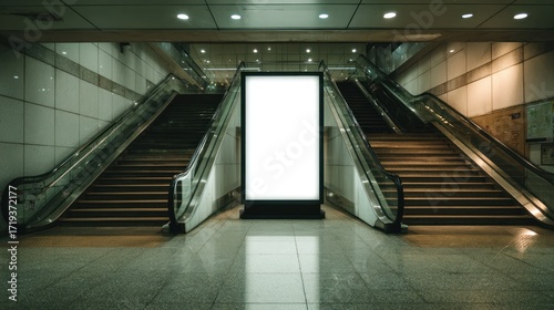 Subway Station Blank Advertisement