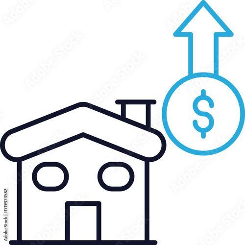 Home Value Increase Icon